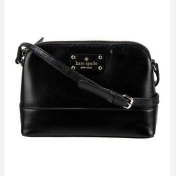 Kate Spade Black Leather Hanna Wellesley (Small) Crossbody Bag - Picture 1 of 14